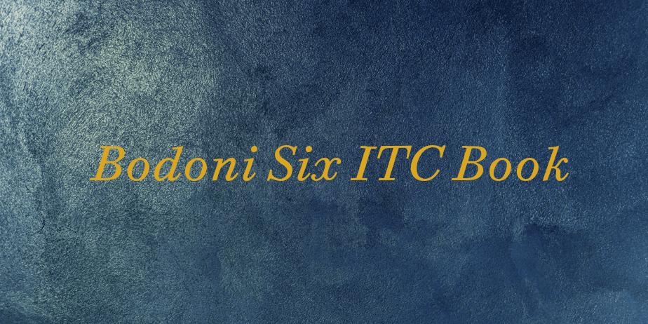 Fonte Bodoni Six ITC Book