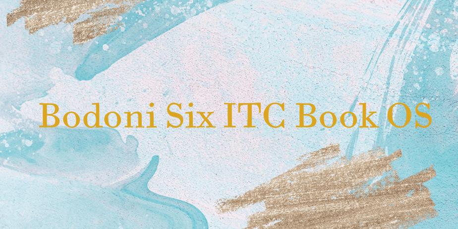 Fonte Bodoni Six ITC Book OS