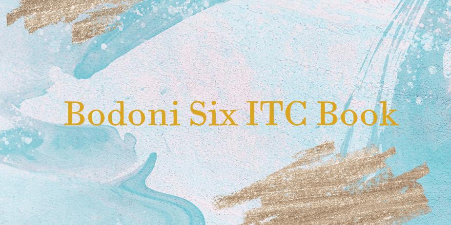 Fonte Bodoni Six ITC Book