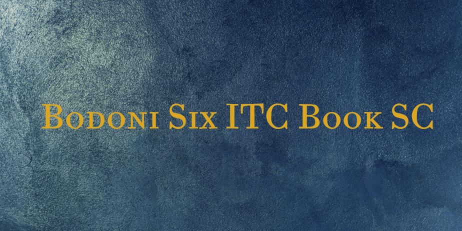 Fonte Bodoni Six ITC Book SC