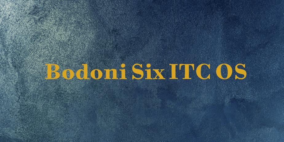 Fonte Bodoni Six ITC OS