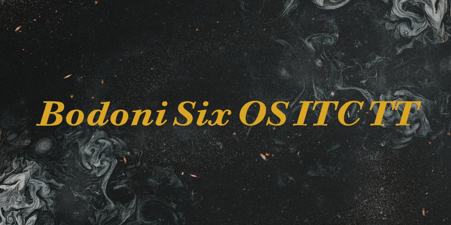 Fonte Bodoni Six OS ITC TT