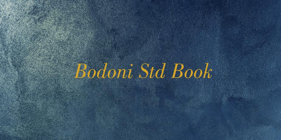 Fonte Bodoni Std Book