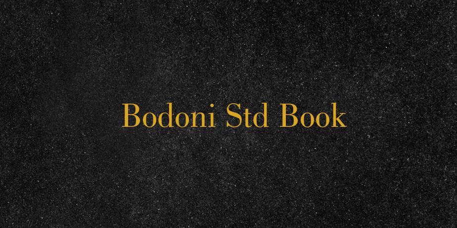 Fonte Bodoni Std Book