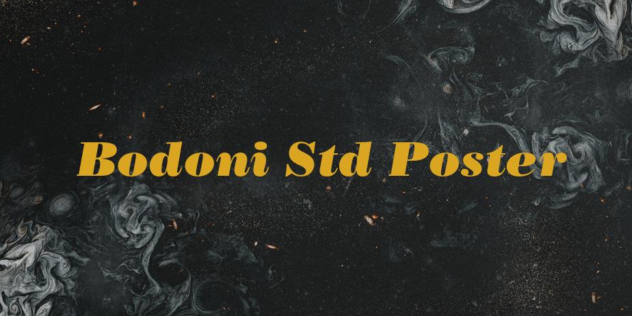 Fonte Bodoni Std Poster