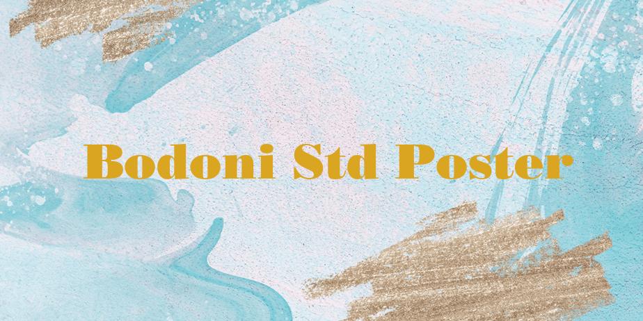 Fonte Bodoni Std Poster