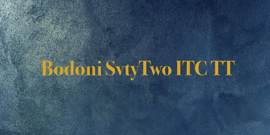 Fonte Bodoni SvtyTwo ITC TT