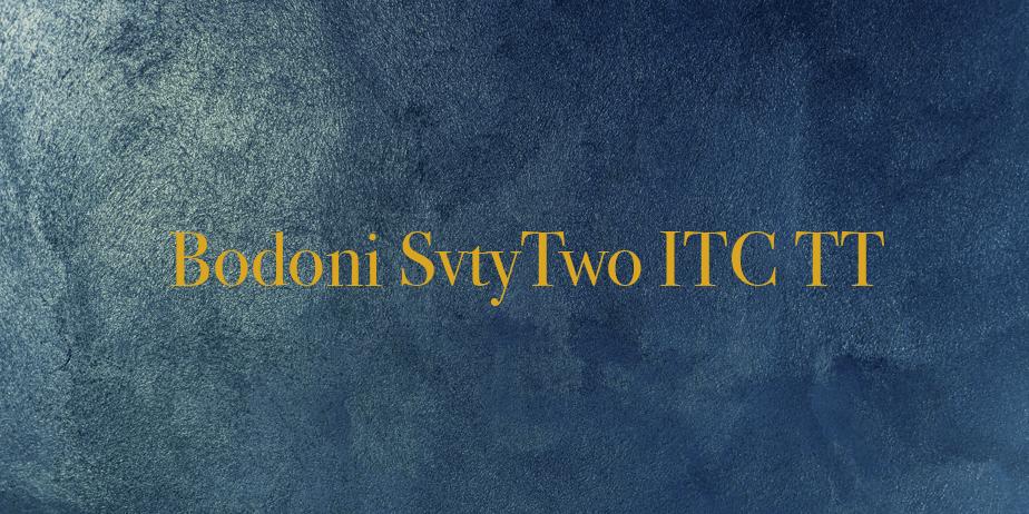 Fonte Bodoni SvtyTwo ITC TT