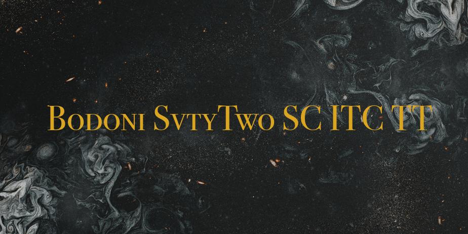 Fonte Bodoni SvtyTwo SC ITC TT