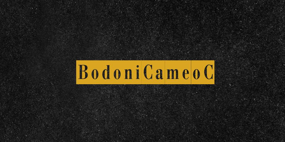 Fonte BodoniCameoC