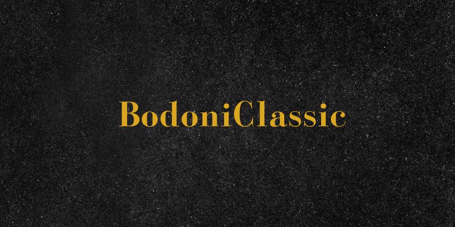 Fonte BodoniClassic