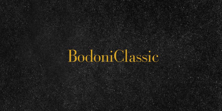 Fonte BodoniClassic