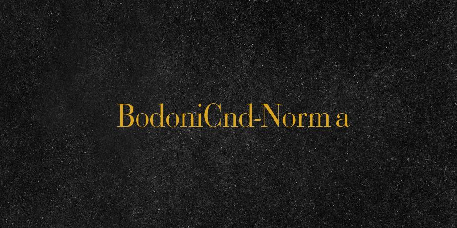 Fonte BodoniCnd-Norma