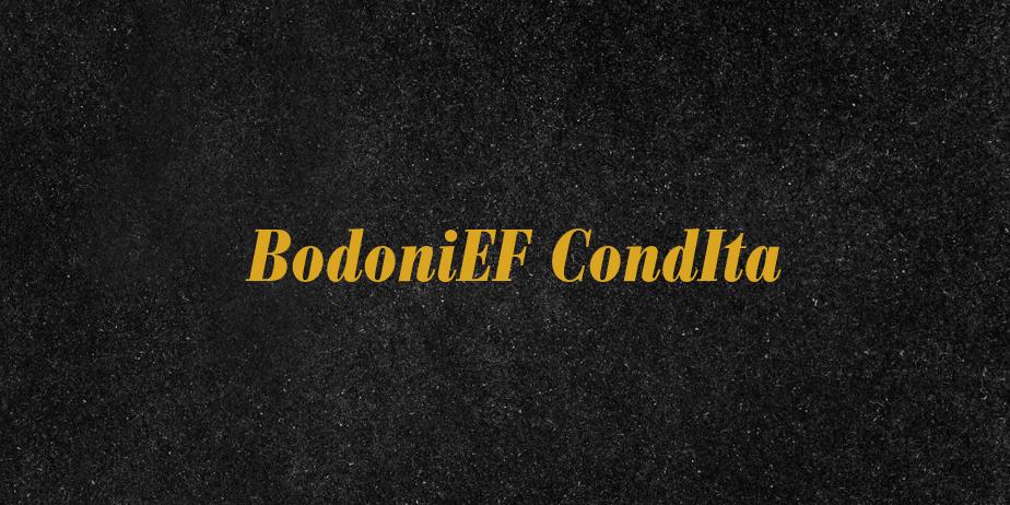 Fonte BodoniEF CondIta