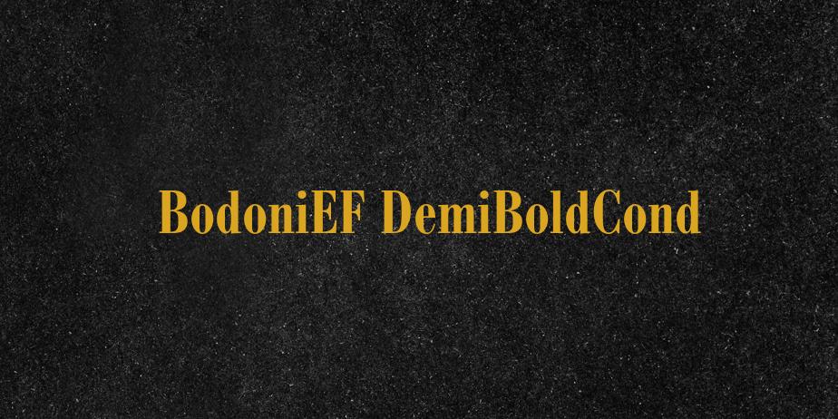 Fonte BodoniEF DemiBoldCond