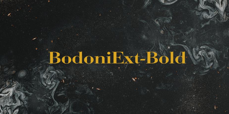 Fonte BodoniExt-Bold