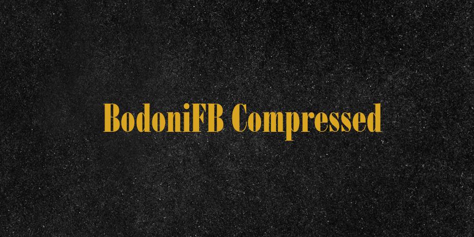 Fonte BodoniFB Compressed