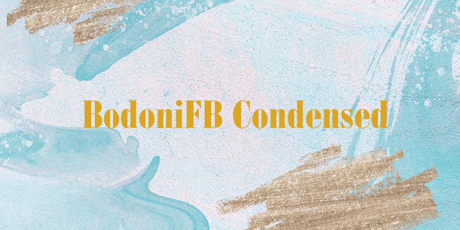 Fonte BodoniFB Condensed