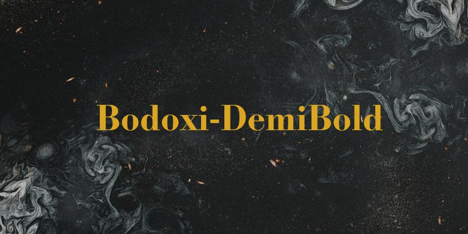 Fonte Bodoxi-DemiBold