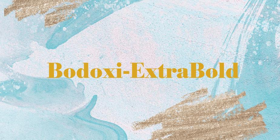 Fonte Bodoxi-ExtraBold