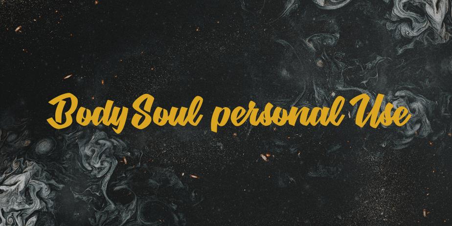 Fonte BodySoul personal Use