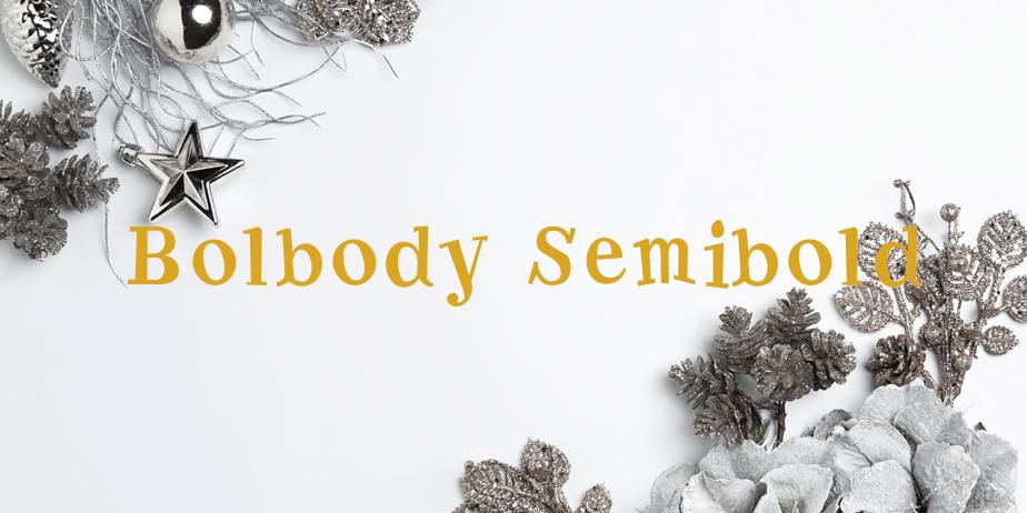 Fonte Bolbody Semibold