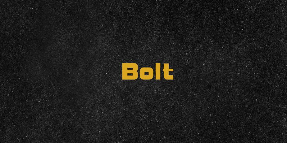 Fonte Bolt