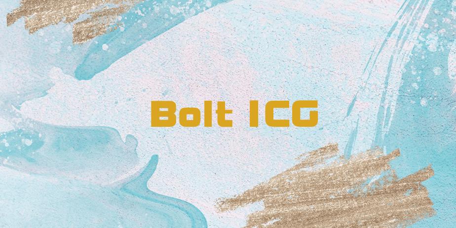 Fonte Bolt ICG