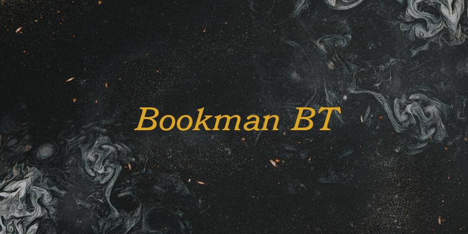 Fonte Bookman BT