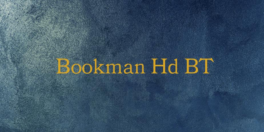 Fonte Bookman Hd BT