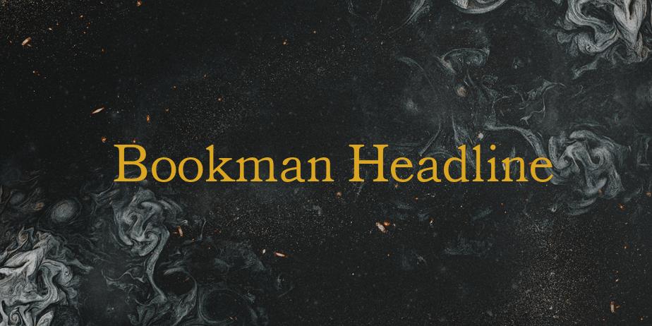 Fonte Bookman Headline