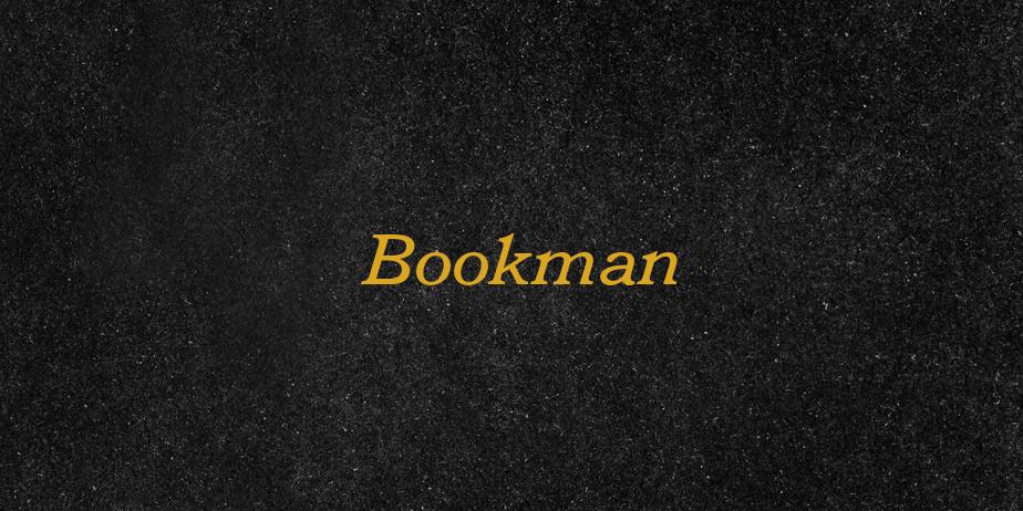 Fonte Bookman