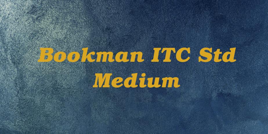 Fonte Bookman ITC Std Medium