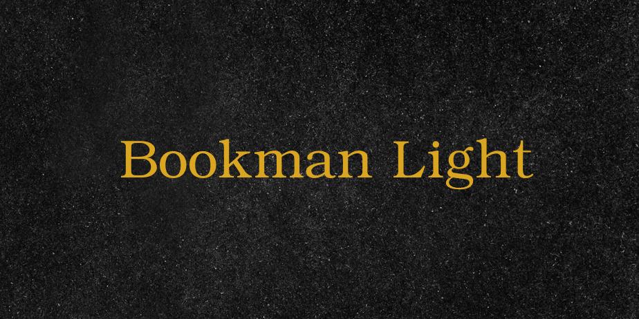 Fonte Bookman Light