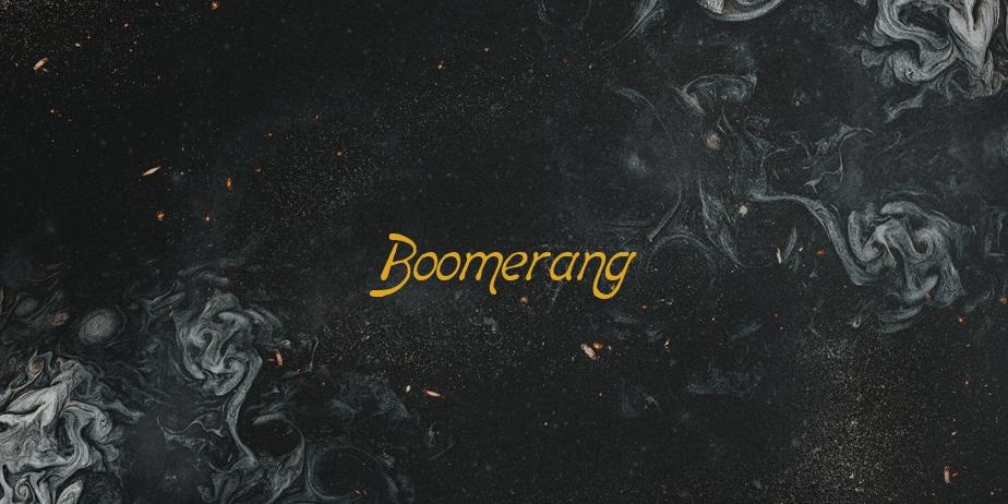 Fonte Boomerang