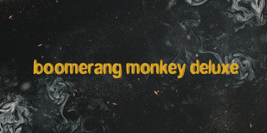 Fonte boomerang monkey deluxe