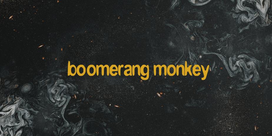 Fonte boomerang monkey