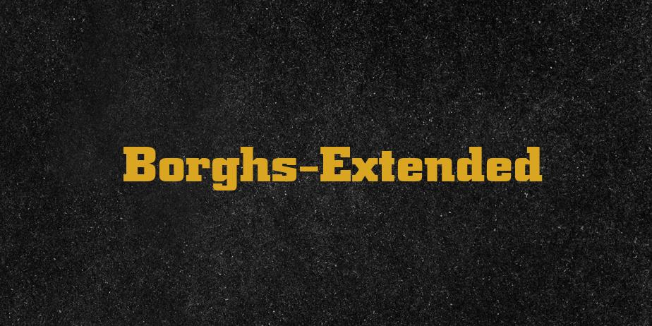 Fonte Borghs-Extended