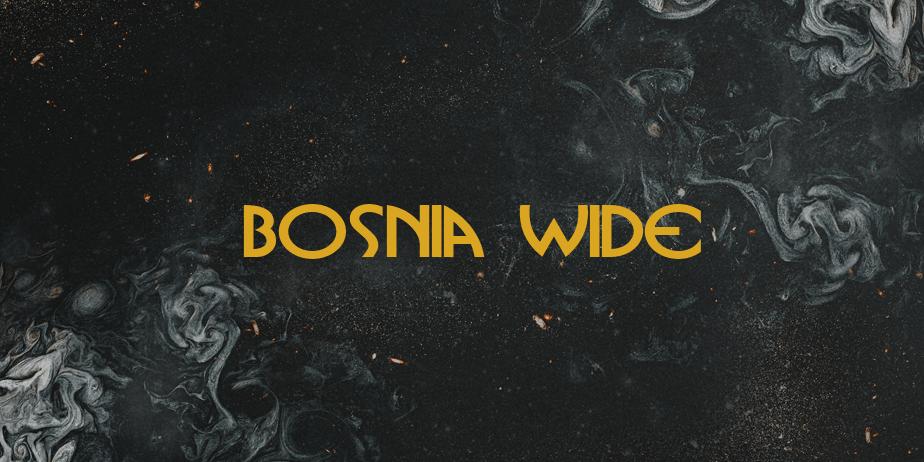 Fonte Bosnia Wide