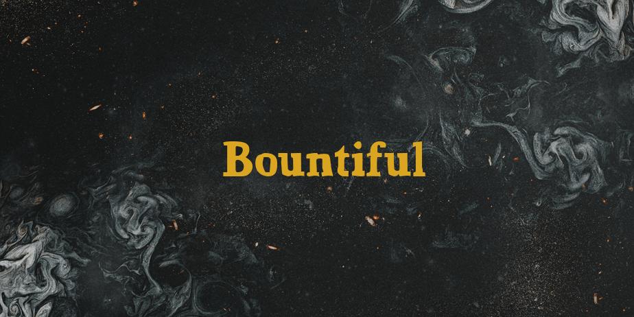 Fonte Bountiful