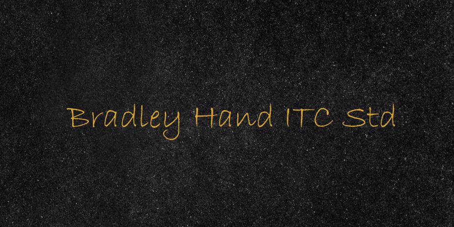 Fonte Bradley Hand ITC Std