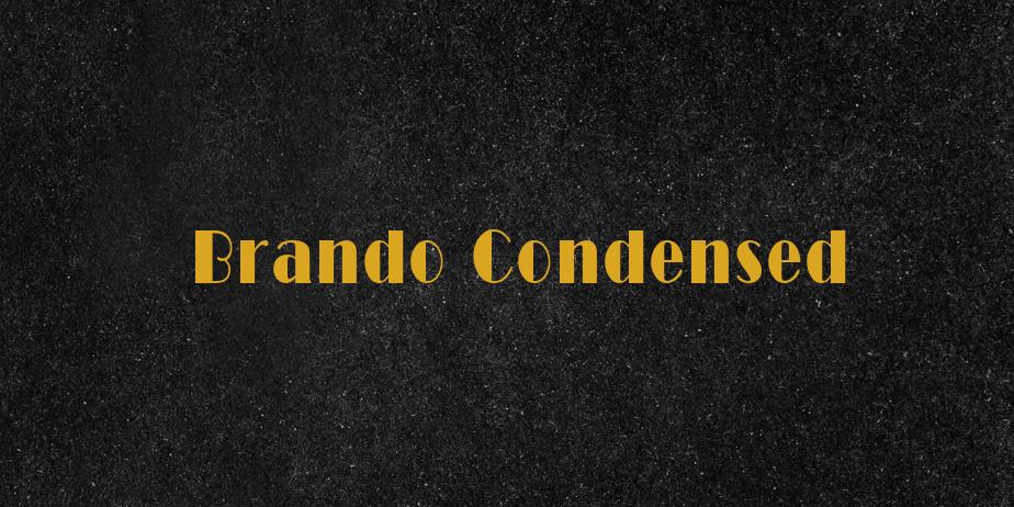 Fonte Brando Condensed