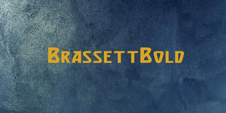 Fonte BrassettBold