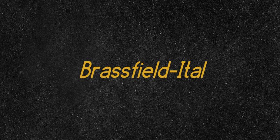 Fonte Brassfield-Ital