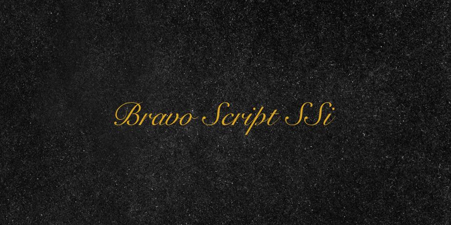 Fonte Bravo Script SSi