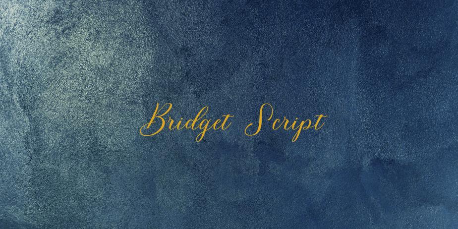 Fonte Bridget Script