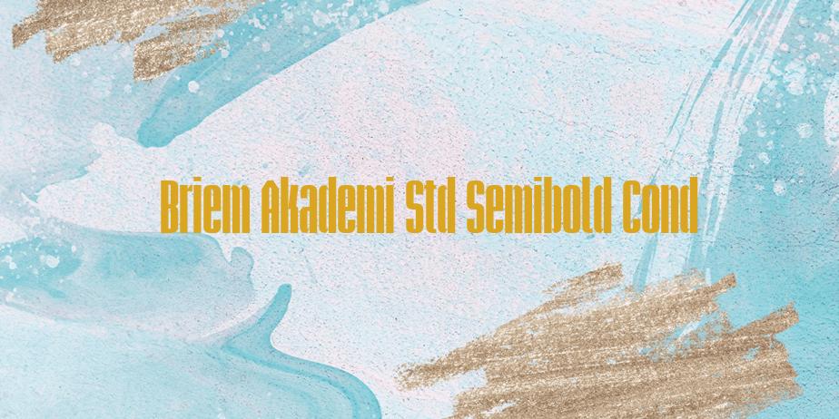 Fonte Briem Akademi Std Semibold Cond