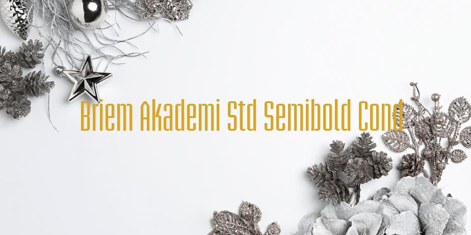 Fonte Briem Akademi Std Semibold Cond