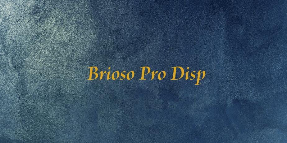 Fonte Brioso Pro Disp