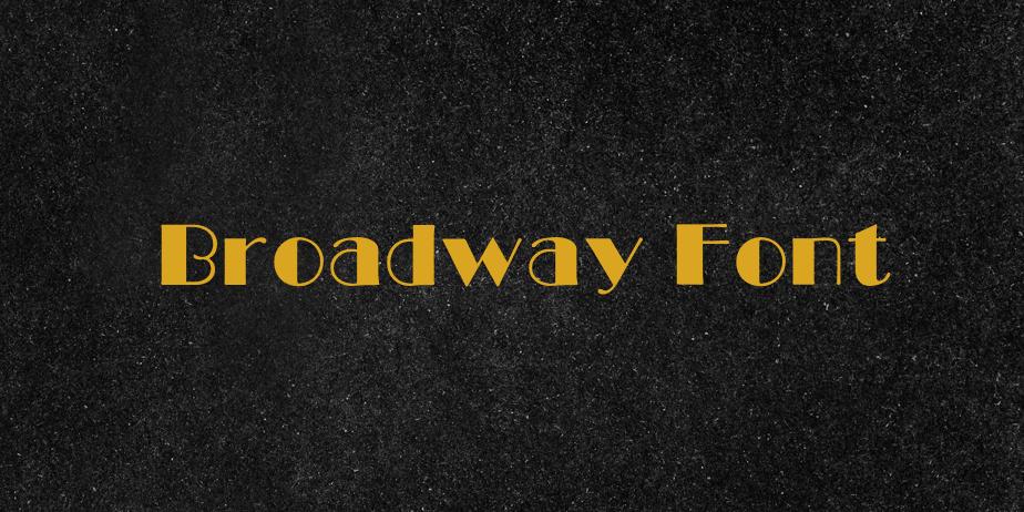 Fonte Broadway Font